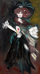 Dame in Abendrobe
